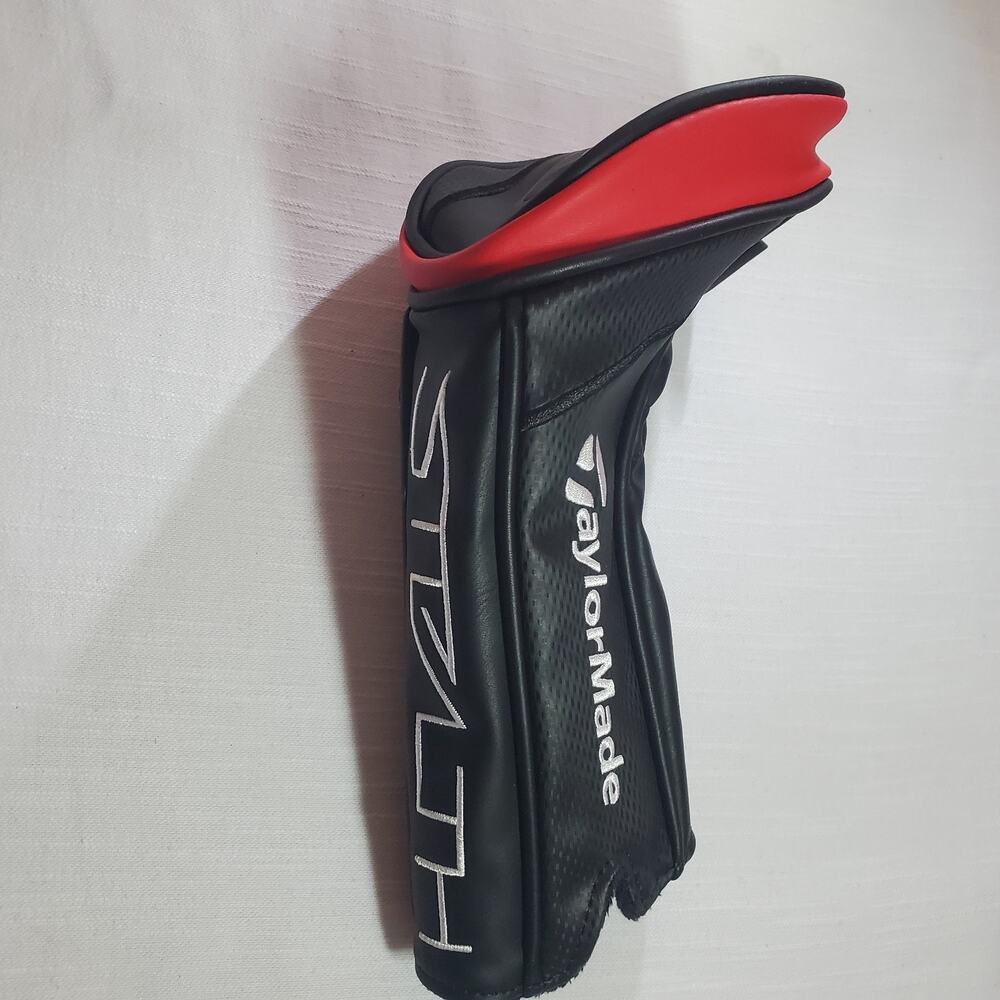 TaylorMade Stealth Driver Headcover Golf Head Cover Black Red Genuine OEM